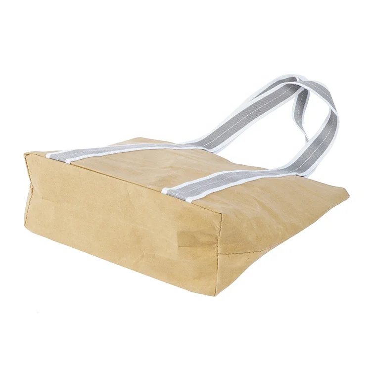 Custom Recyclable Twist Handle Printed Shopping  Brown  Rectangular Craft Paper Gift Bag