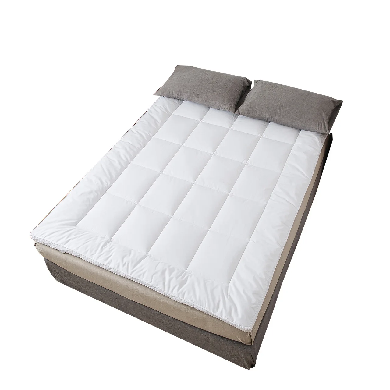 Wholesale Economical Soft And Super Warm Mattress Topper Goose Duck