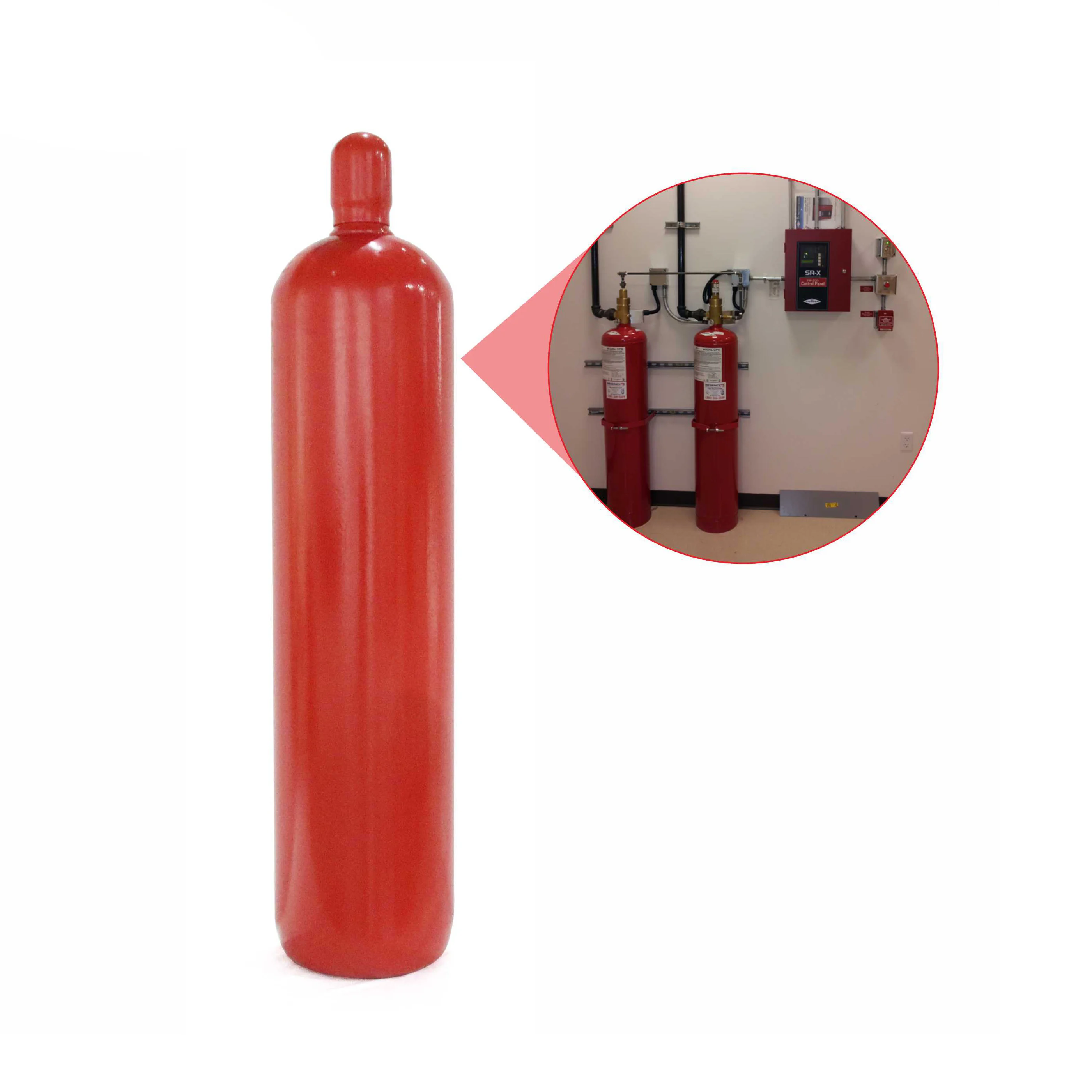 ISO9809-1 co2 Огнетушитель пожаротушения для тушения цилиндр пожаротушения газовый баллон