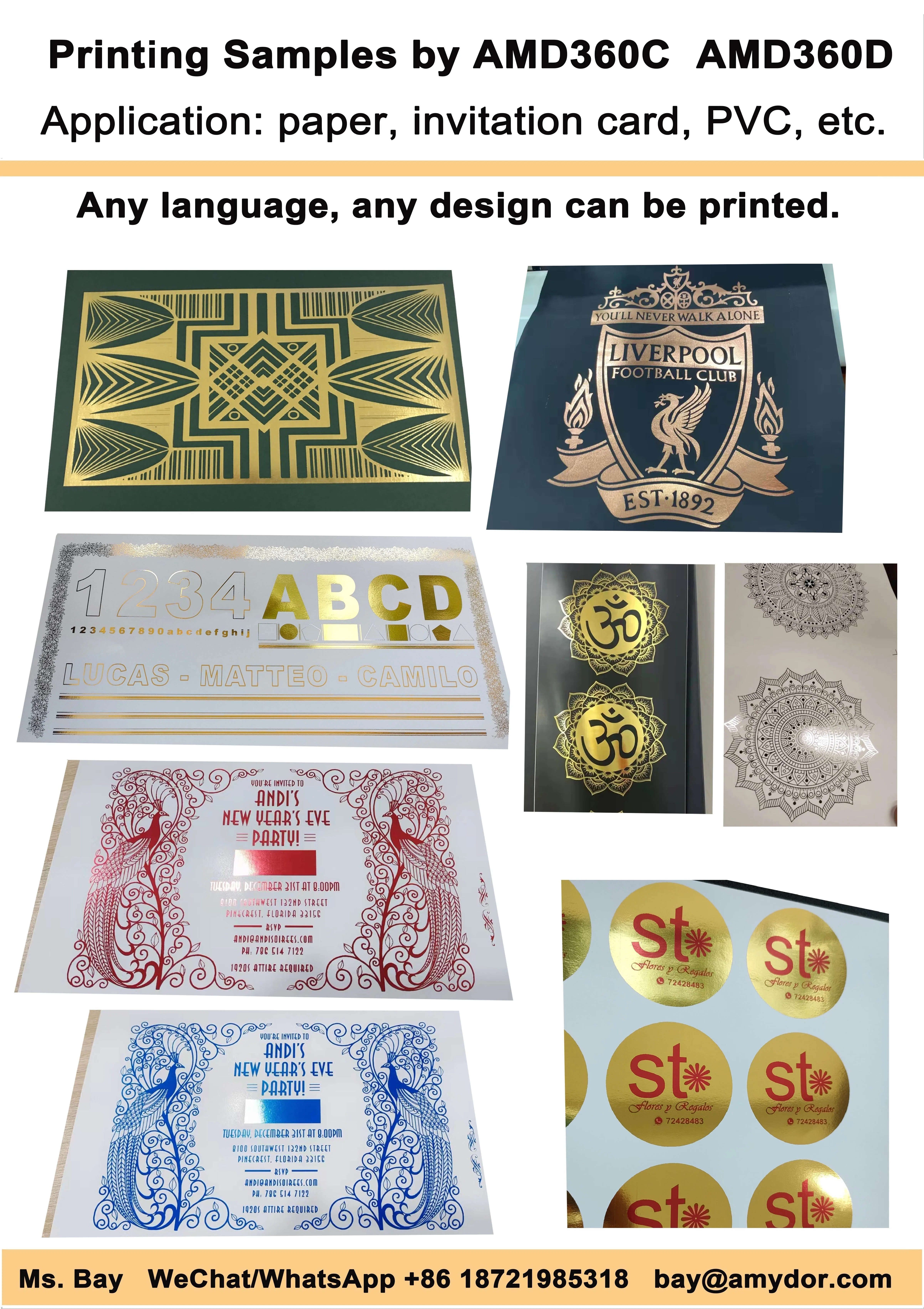 1 Express Sticker Printing in Singapore, Gold Foil PVC