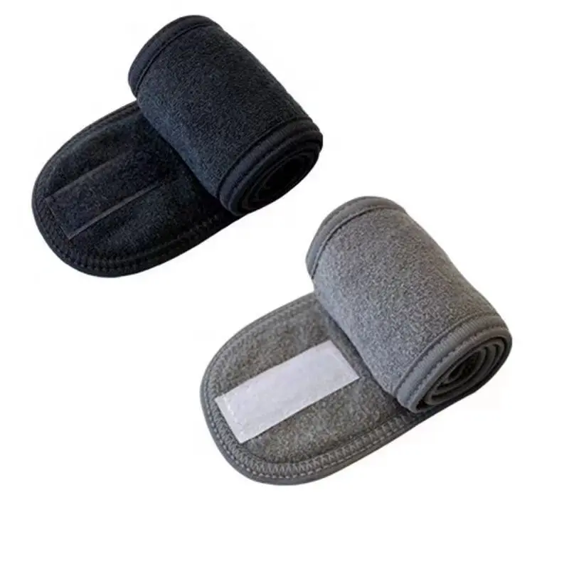 Wholesale Custom Embroidery Logo Washing Face Hair Band Microfiber Headband Makeup Shower Hair Band Spa Headbands