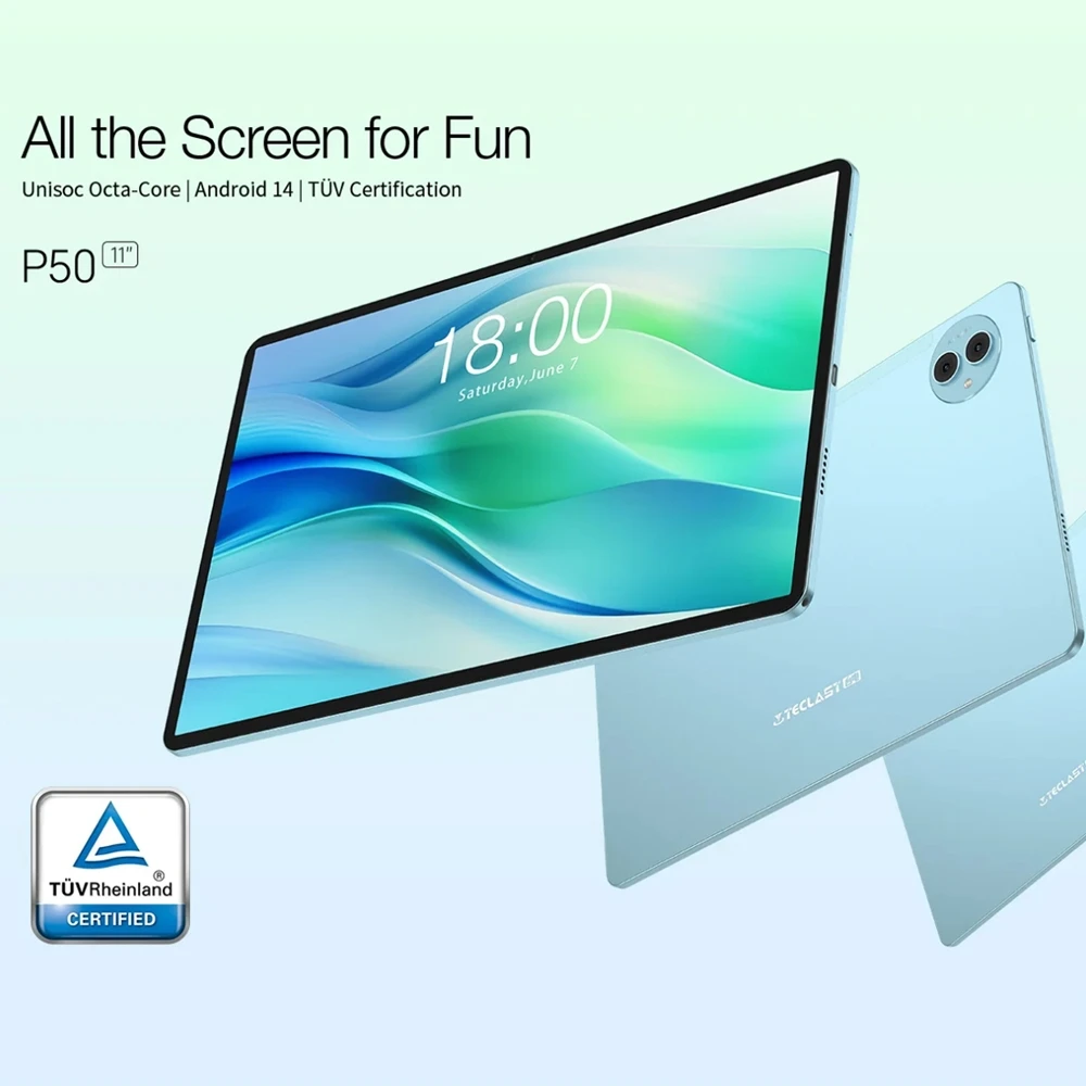 Teclast P50 Tablet - 11 Inch Android 14 Octa Core PC