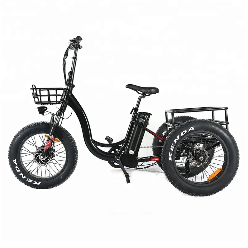 3 Wheel Electric Bike Electric Tricycle Electric Bicycle 20 Inch Fat ...