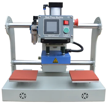 Up-Sliding Pneumatic Double-Station Label Heat Press Machine for Small Area Hot Stamping Machine