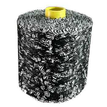 black and white sequins - High strength and toughness special custom sequin yarn made of black polyester