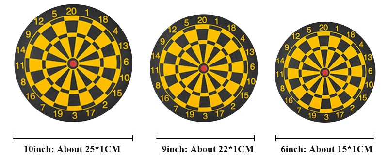 Dart Game Set - 4-6 Darts & Bristle Dartboard - 6inch