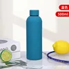 Blue small-mouth thermos bottle