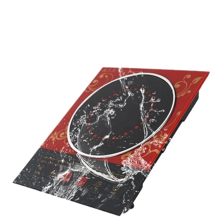 China Factory Make Solar Induction Cooker 2000W Touch Control Electric Stove Kitchen Appliances Induction Cooker