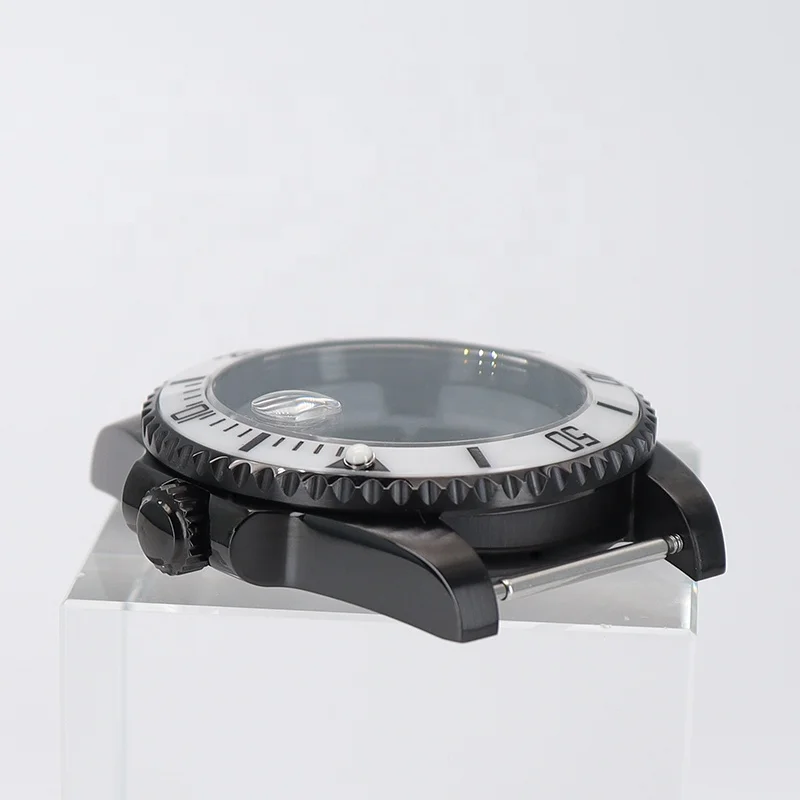 Custodie Per Orologi Da Uomo Submariner Da 40mm 38mm Lunetta In Ceramica Vetro Zaffiro Per Seiko Nh34 Nh35 Nh36 Miyota 8215 Movimento Quadrante - Foto 12