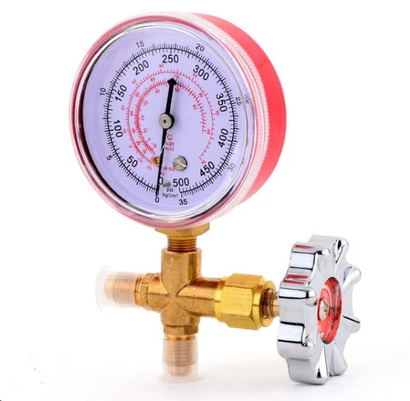 product air conditioner refrigerant r410a r22 r134a r407c ac manifold gauge set with hose-1