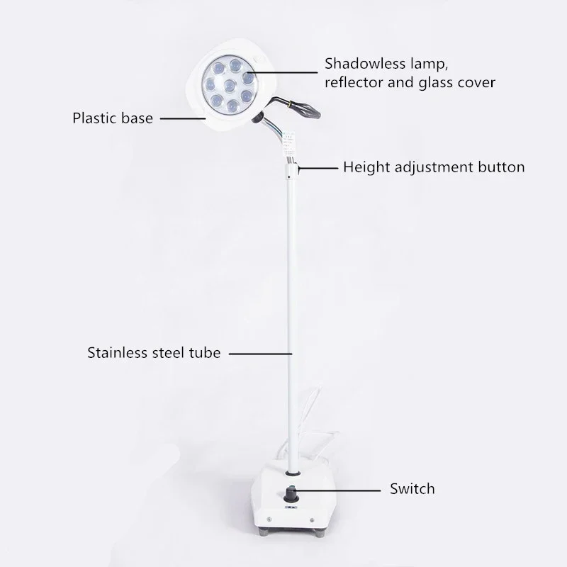 LED Operating Lamp 3500-5500K Examination Light Medical Suitable for Clinic
