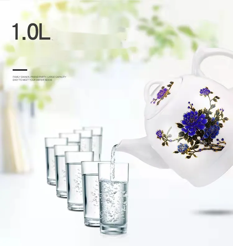 1L Color Changing Flower Jingdezhen Household Tea Automatic Power Off Gift Ceramic  Electric Kettle - Buy 1L Color Changing Flower Jingdezhen Household Tea  Automatic Power Off Gift Ceramic Electric Kettle Product on