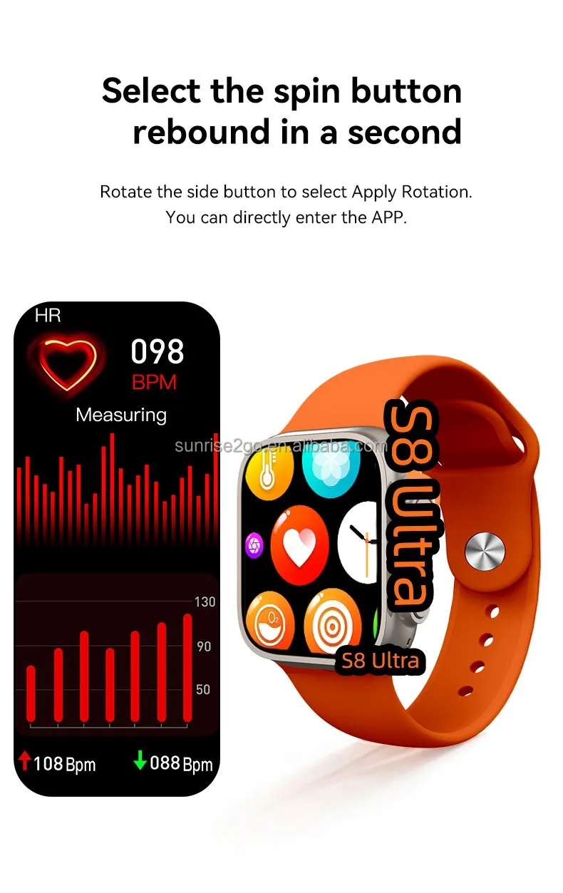 2022 Fashion Touch Screen Smart Watch Band Reloj Intelligent Sport Bt5