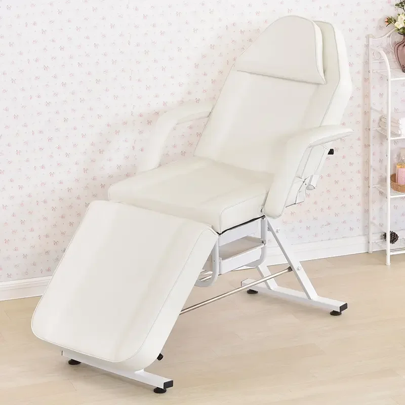 3-Section Multi Purpose Massage Bed Spa Salon Facial Tattoo Chair Bed Pink Tattoo Beauty Salon Bed Barbershop Chair