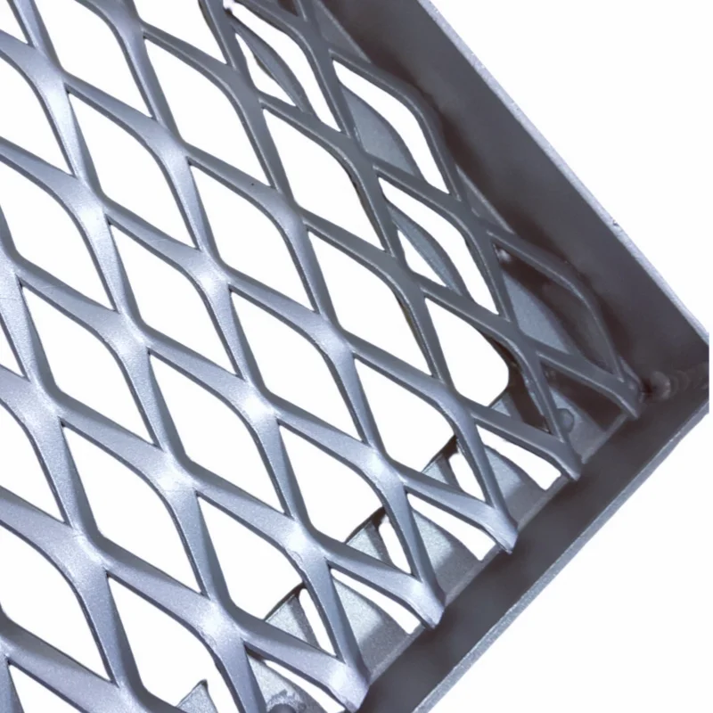 V Type Frame Aluminum Expanded Metal Mesh Facade Panel Support System Perforated Welded Wall Wall Professional Processing