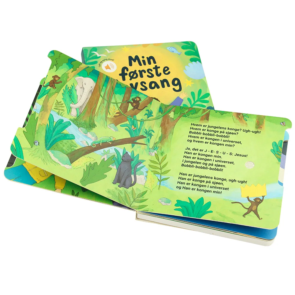OEM Custom Printing Early Children Education Books Baby Sound Board Book Kids Audio Books