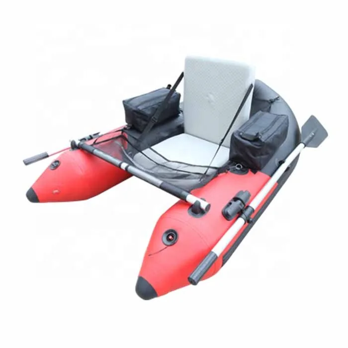 Outdoor Water Sport Custom Float Tube Inflatable Fishing Boat Bellyboat Pvc Float for One Person