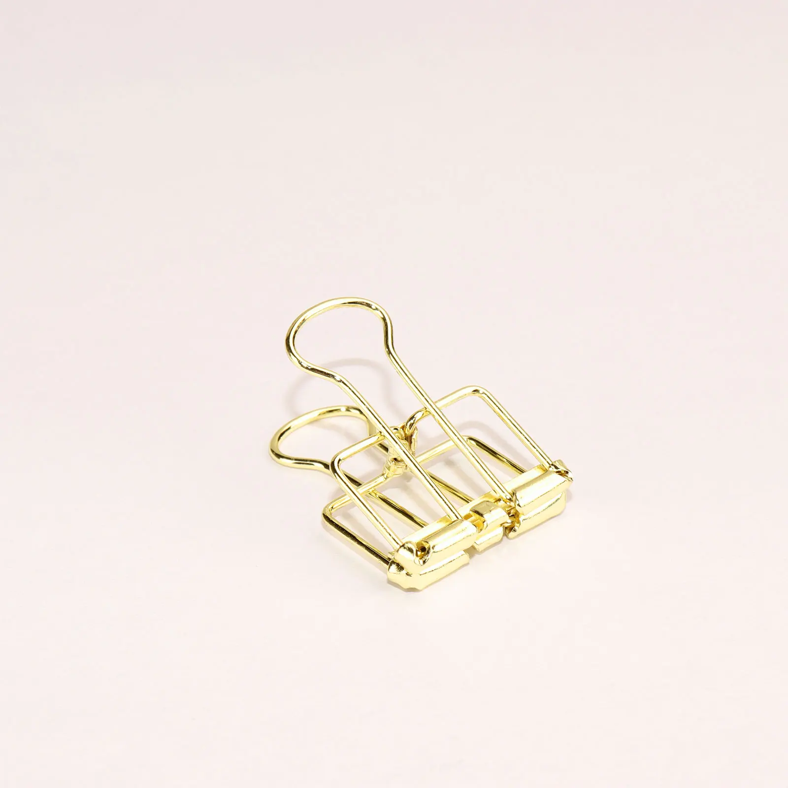 new arrived popular 19 mm gold binder clips 20 pcs hollow binder