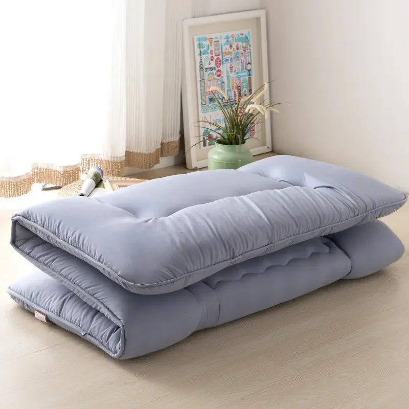 Futon Mattress,Floor Folding Roll Up Tatami Mat,Memory Foam And Down