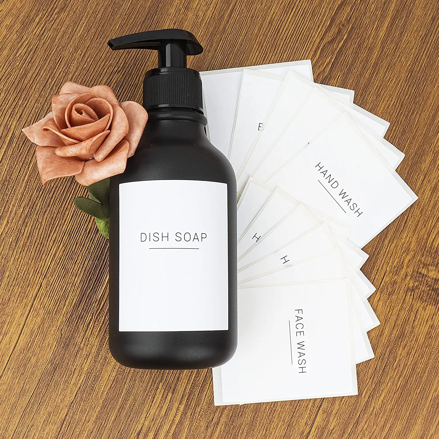 500ml 300ml Cheap Customized Logo Plastic Liquid Soap Dispensers Shampoo Bottle  Higher Quality Hand Soap Dispensers with Pump