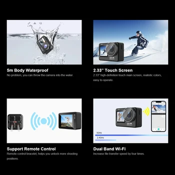 SJCAM SJ10 Pro4K60FPS 12MP  Dual Screen WiFi Action Camera Waterproof Camera EIS 2.0 detail image