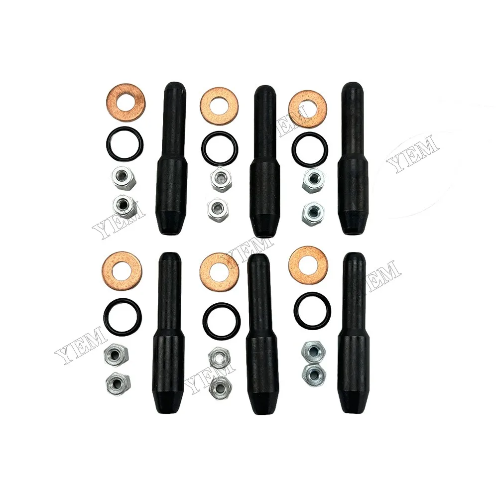 Compatible for John Deere 6068 Injector Assembly 095000-6490 RE529118 Replacement Engine Repair Kit 4