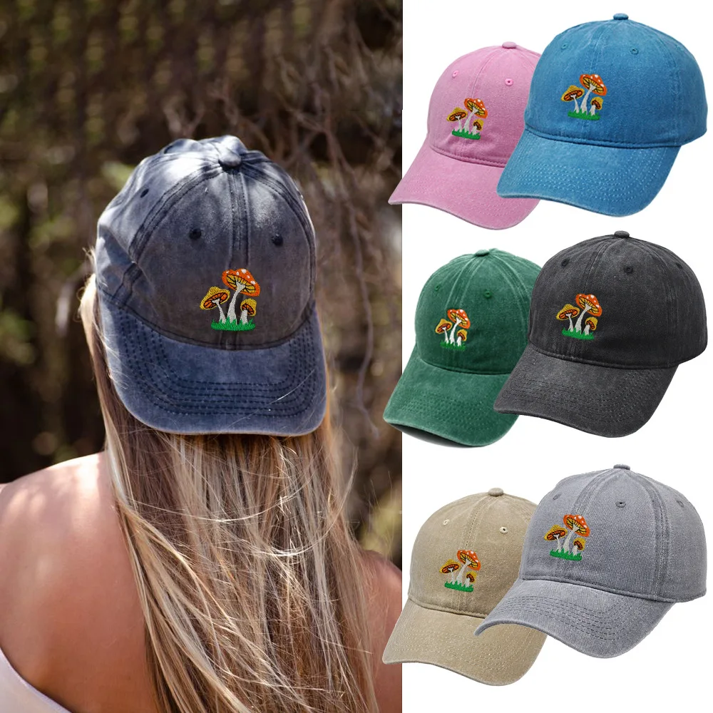 Kids Butterfly Baseball Cap - Adjustable Vintage Washed Hat For Boys & Girls Ages 3-10