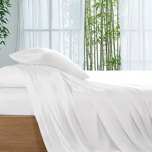 Factory Direct Supplier High Quality  Bamboo Comforter Bed Sheet Set  for Bed Hotel and Home 100% Bamboo Sheets