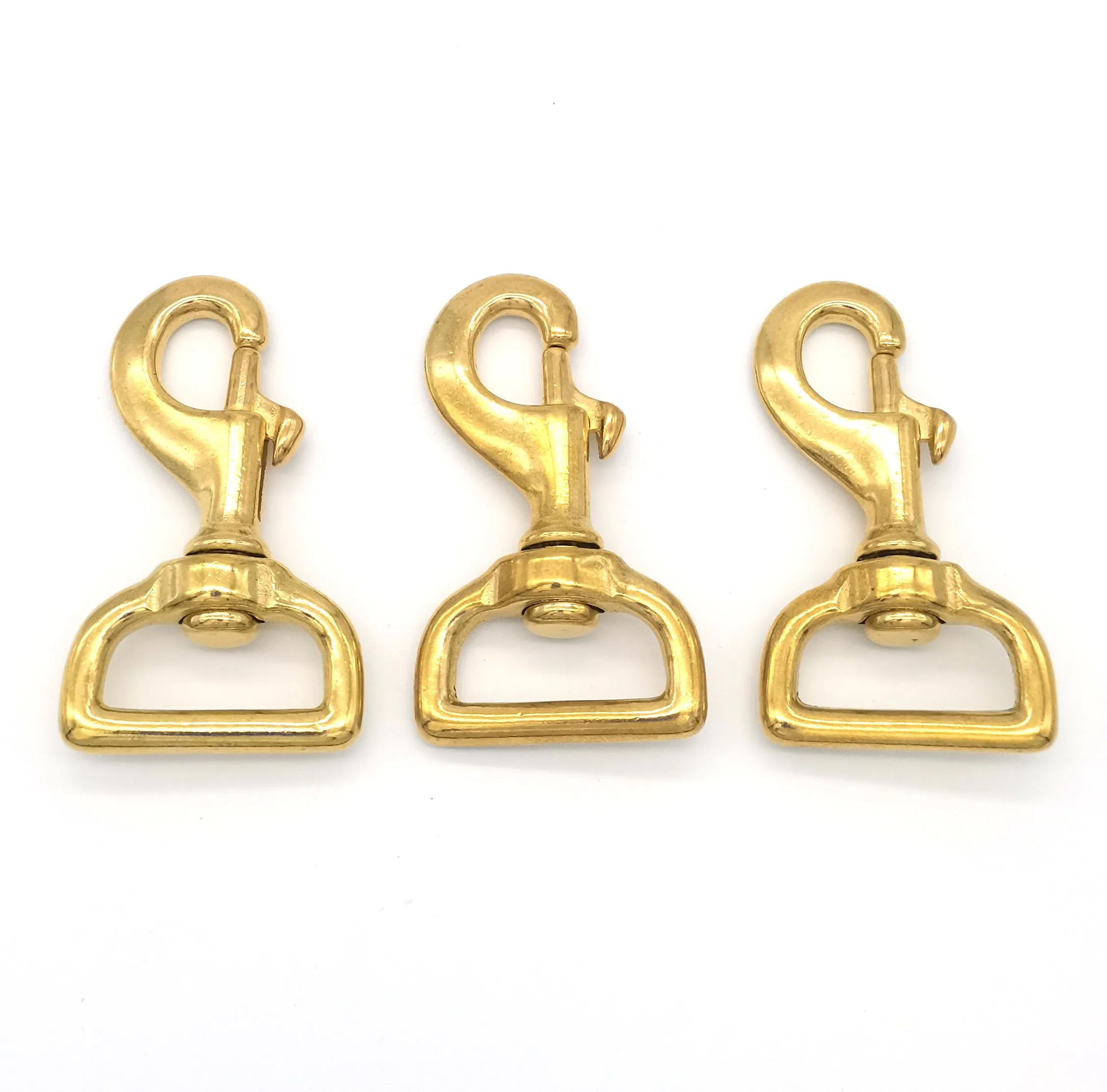 Dog Collar Hardware Solid Brass Snap Hook Heavy Duty Dog Leash Swivel Hook  and Dog Clasps Manufacture