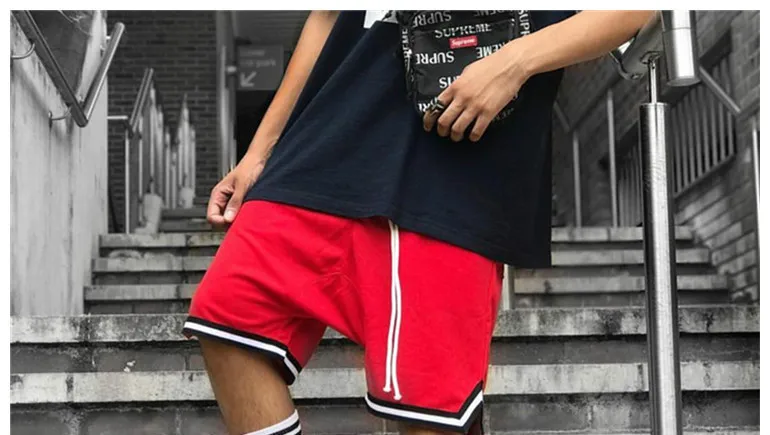 Men's Sports Training Shorts Polyester Running Fiess Gym Men Basketball Shorts403_voghion.com