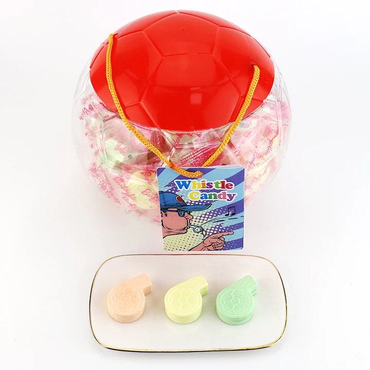 football whistle candy