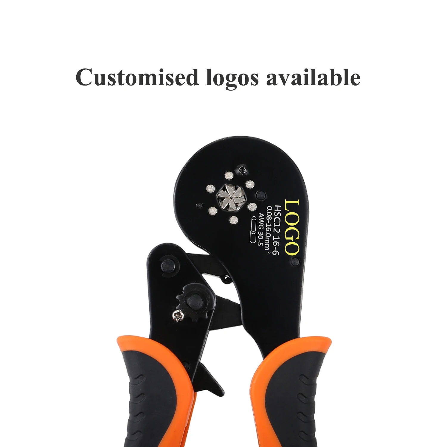 HSC12 16-6 1200PCS 0.08-16mm2 30-5\AWG 6 Sides Wire Tubular Ratcheting Ferrule Terminal Connectors Hand Tool Crimp Pliers Set