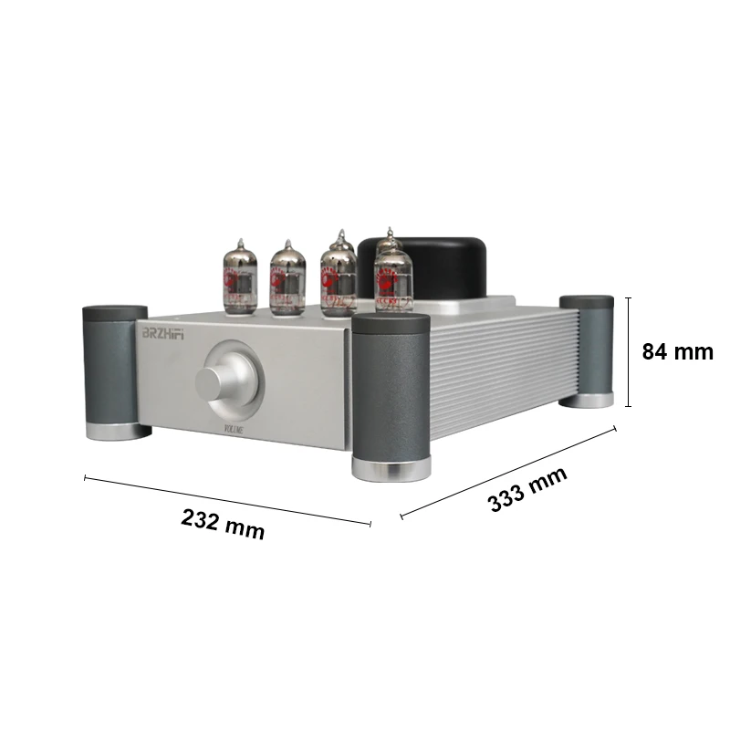 BRZHIFI Manufacturer Shigeru Wada Vacuum Tube Preamplifier Board Aluminium Enclosures Stereo HIFI Preamp Audio Amplifiers manufacture