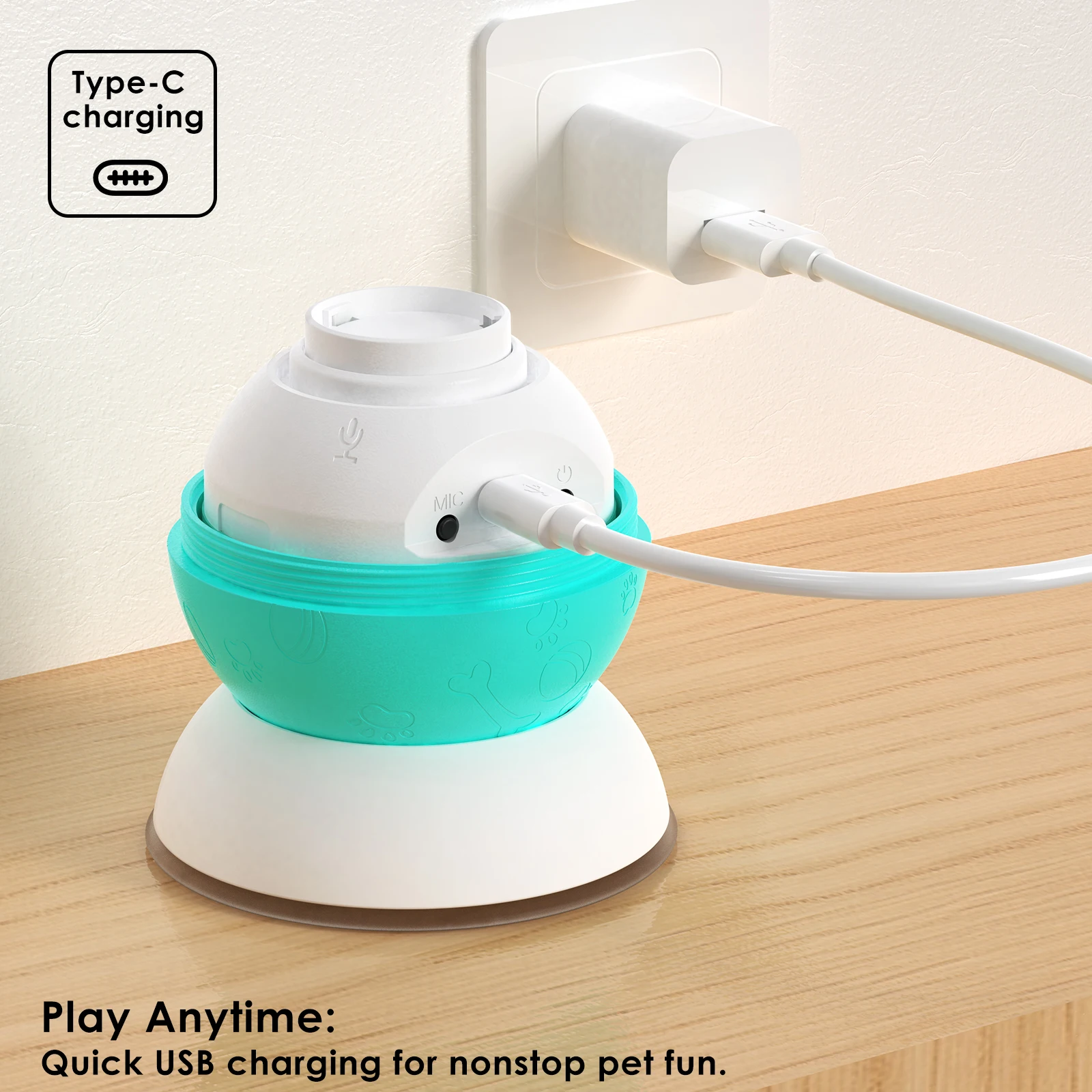 Robust Self-Rolling Plastic Ball Toy Fashionable Interactive Pet Sex Toy for Cat and Dog Play