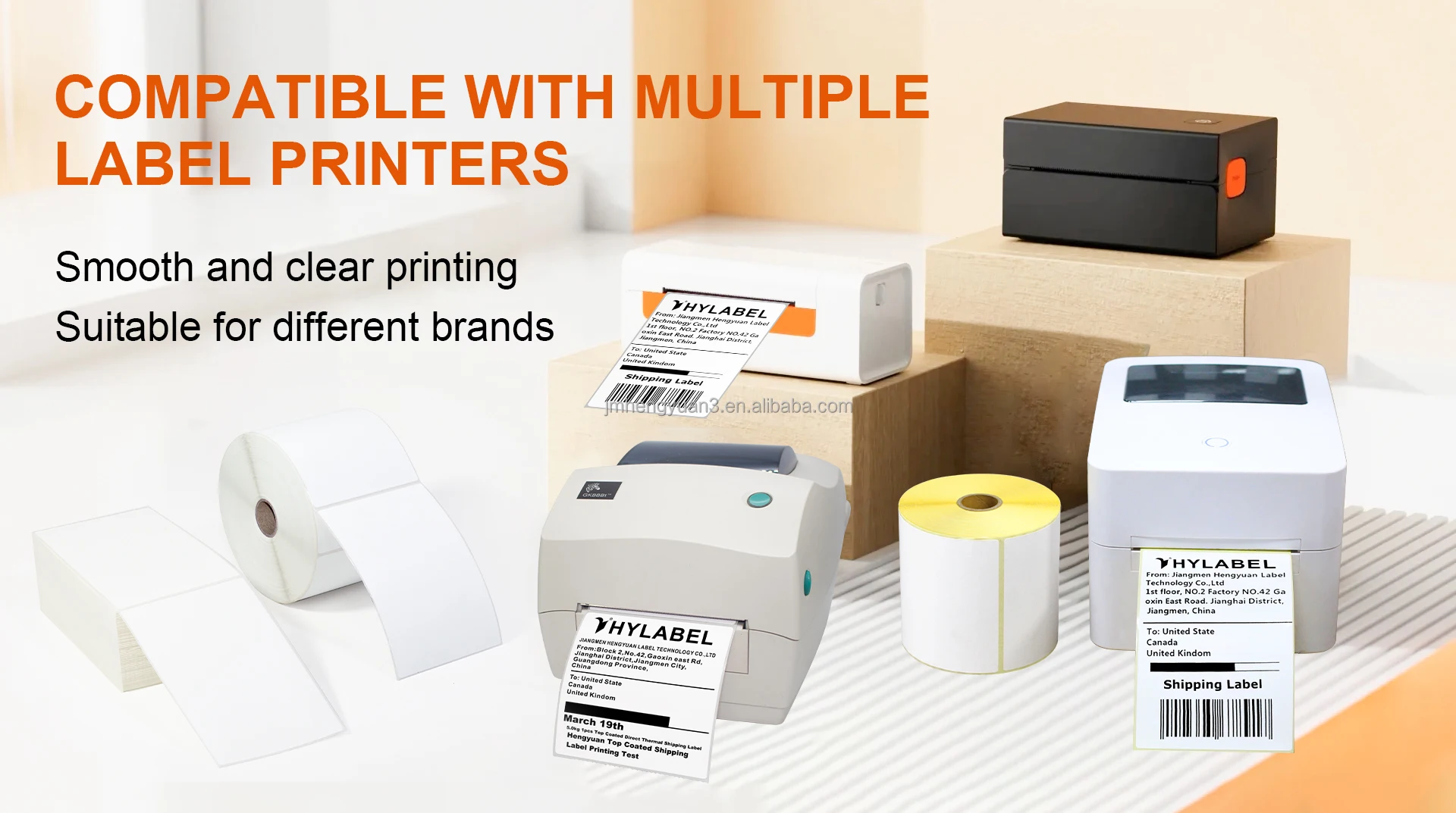 Perforated 4x6 Direct Thermal Label Stickers - Self Adhesive