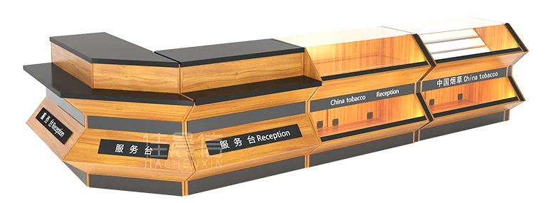 Quality Check Counter Layout Wooden Checkout Counters - Stylish & Functional Solutions
