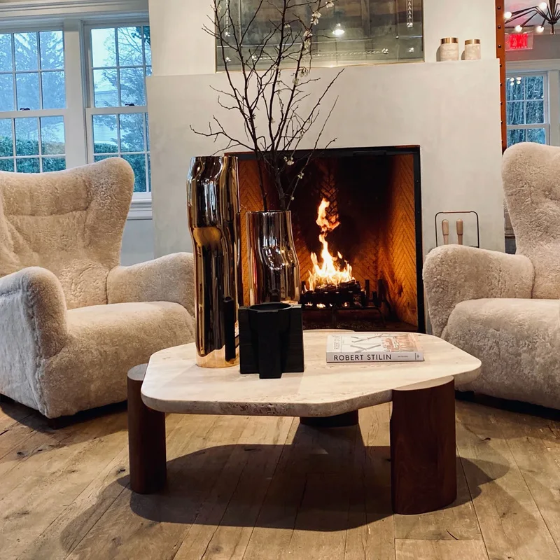 product ydstone  coffee table modern with traditional style for home living room decor-6