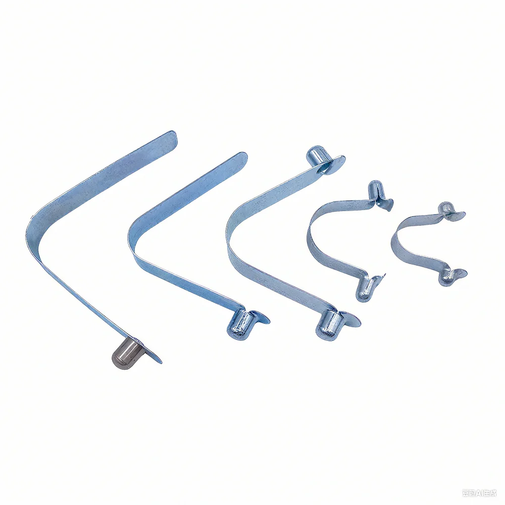 Wholesale Push Button Spring Clips for Hoops Spring-loaded Button Clip Push-to-release Spring Clip Snap Button Spring Clip
