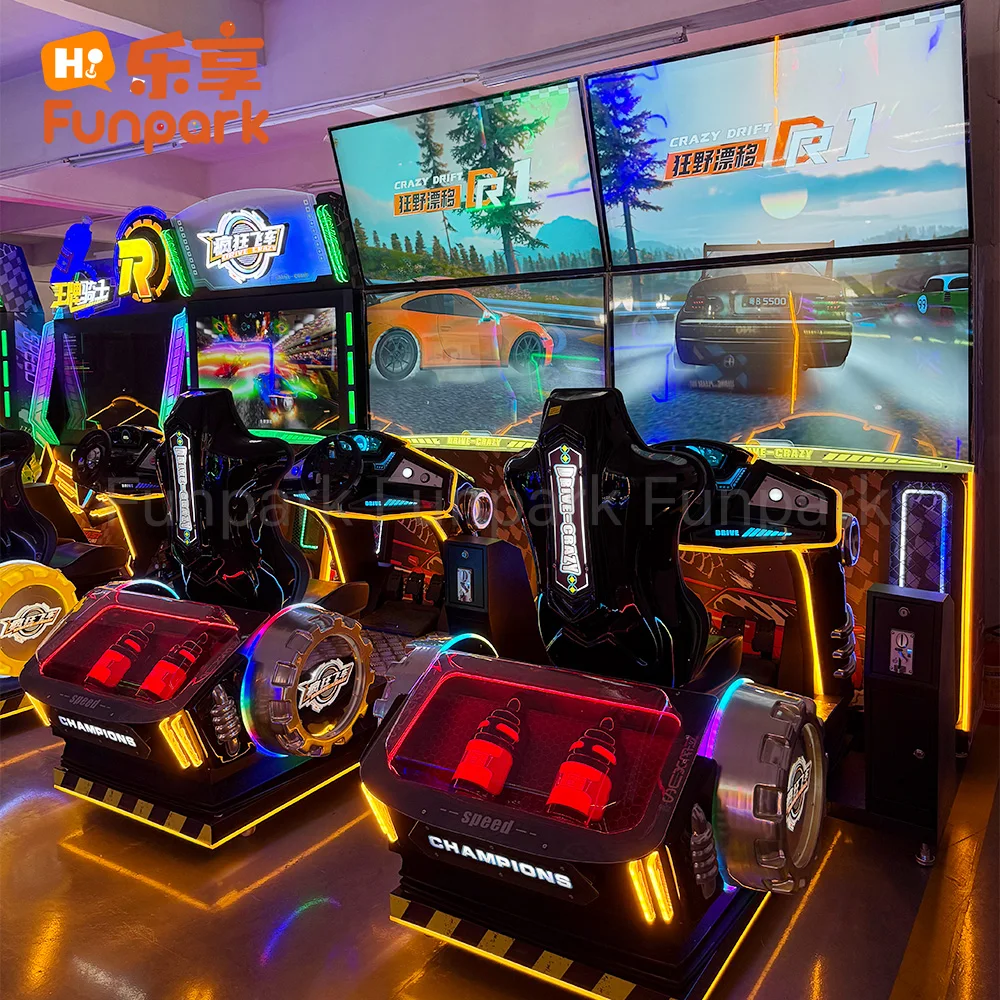 Funpark New Style Simulator Racing Car Arcade Coin-operated Video Game Console Game Machine Racing Console Speed Video Arcade supplier