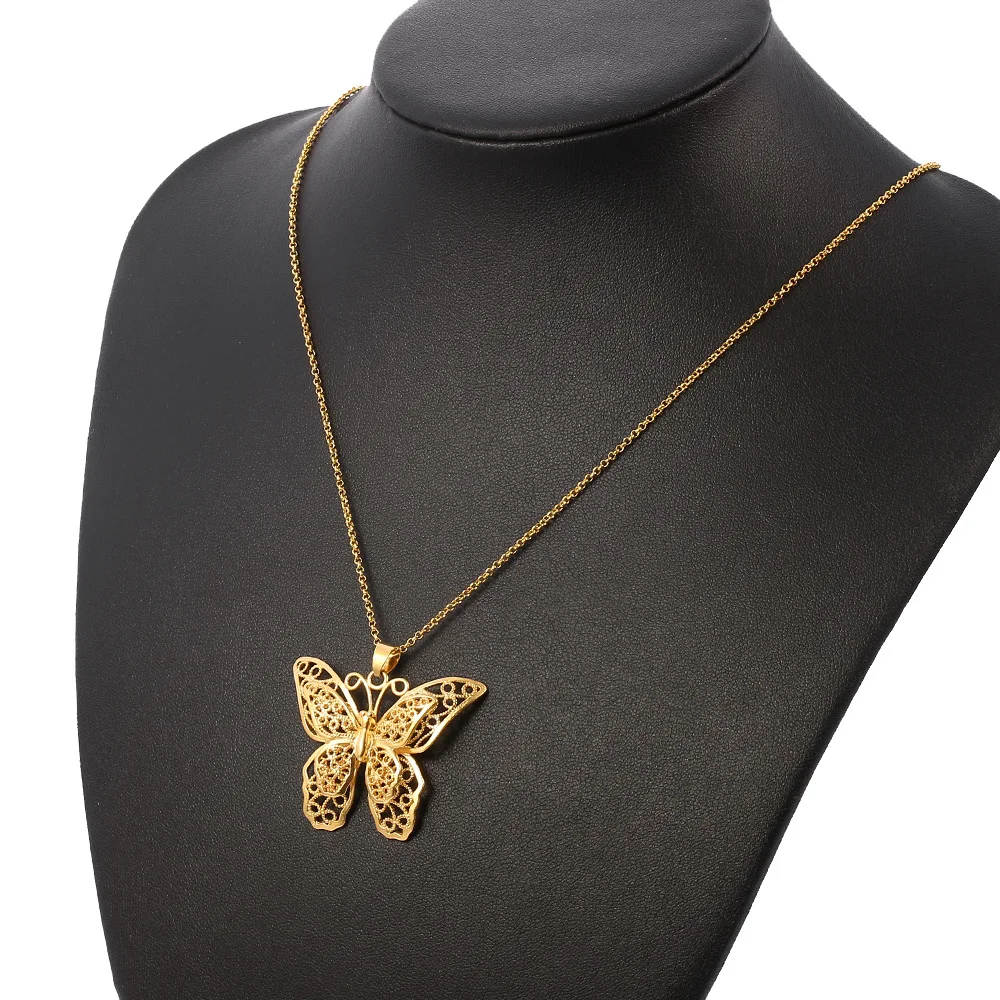 2021 Hollow Metal Butterfly Pendant 