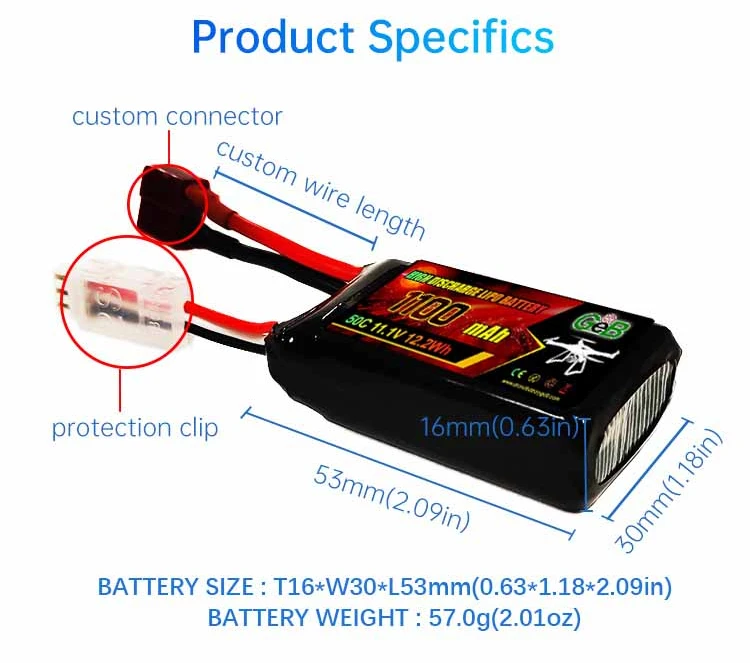 2s 3s 4s 7.4v 11.1V 14.8v 1100mah 2200mah 1500mah 35c 40C 50C Bộ pin sạc Lipo Lithium cho máy bay đồ chơi