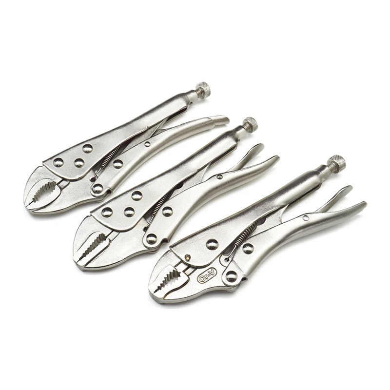 Professional Manufacture Multi Function Tools Vise Grip Curved Jaw Locking Plier Curved Nose Locking Vise Grip Pliers