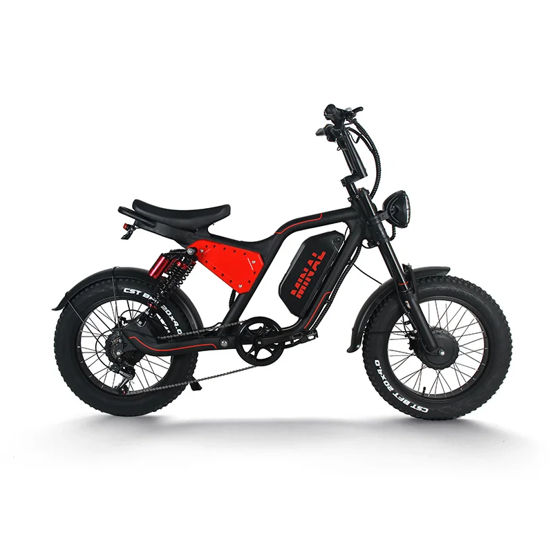 Hot Sell MINALBIKE X9 Electric Bike 20Inch 48V15Ah Fat Bike