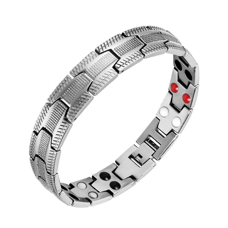 Silver 4000 Gauss Double Line Therapy Healing Titanium Power Bio Pure