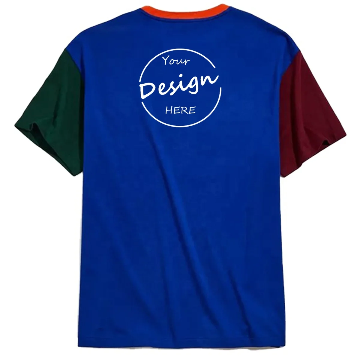 Wholesale High Quality Color Block Boys T Shirt Slim Fit Sports Wear Short Sleeve Pocket Print Children’s T Shirt