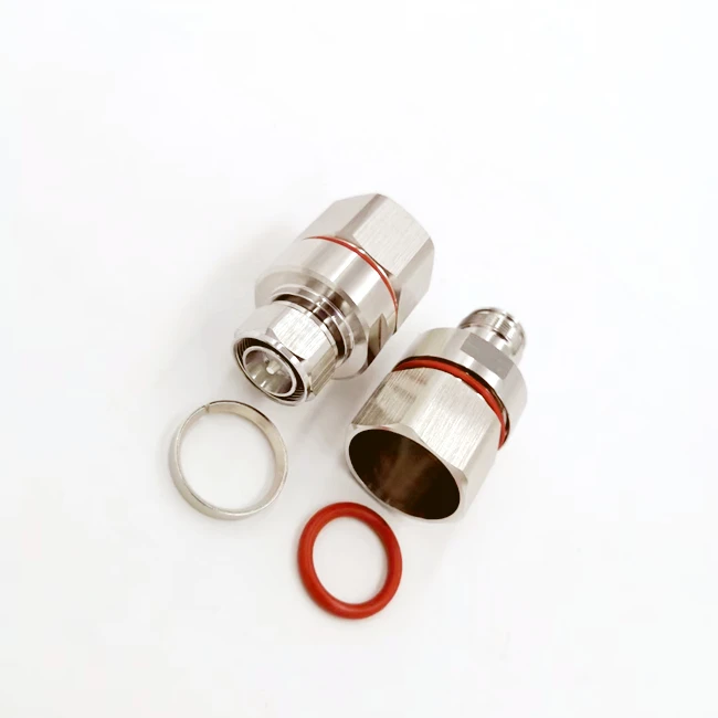 Low Less RF Coaxial 4.3-10 Female Screw Type Clamp Connector for 7/8 Coaxial Cable
