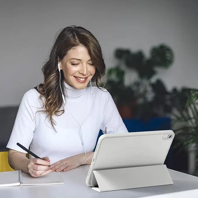 product for tpu slim flexible multiple stand angles anti fingerprint foldable mobile phone cases for ipad a16 10th-5