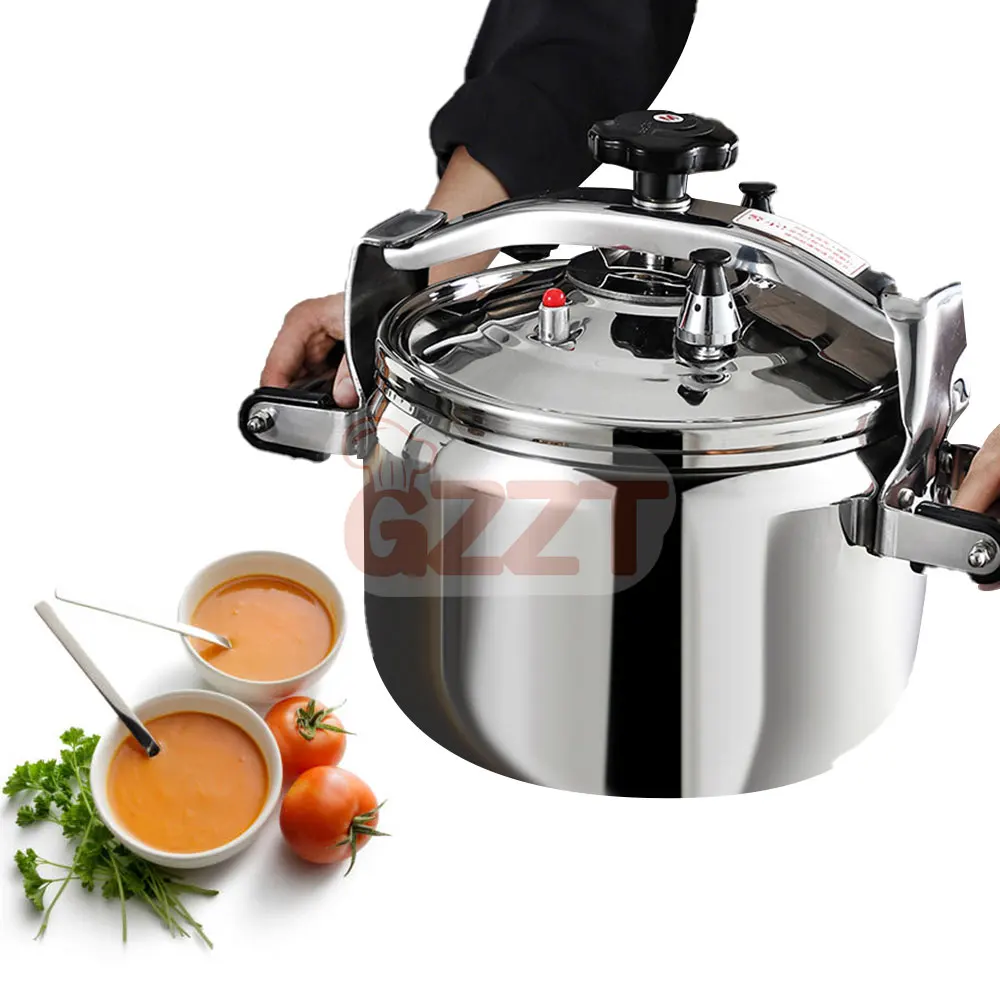 COMMERCIAL INDUSTRIAL QUICK POT STAINLESS STEEL SANDWICH BOTTOM PRESSURE COOKER