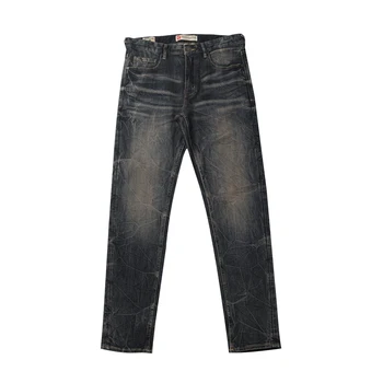 Simple and Fashionable Versatile Straight Leg Men's Casual Vintage Jeans Korean Version Trendy Texture Comfortable Men's Pants