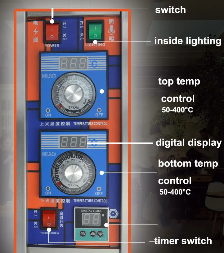 Commercial Electric & Gas Baking Oven - 360° High-Temperature ...
